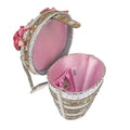 Champagne on Ice Beaded Bottle and Bucket Top-Handle Bag