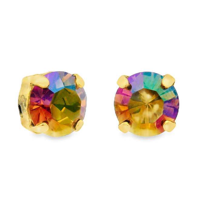 Oakland Studs in Midnight Express: Light Colorado Topaz Glimmer