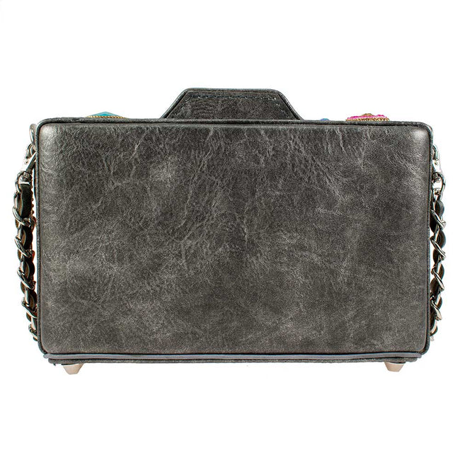 Life in Color Beaded Crossbody Camera Handbag
