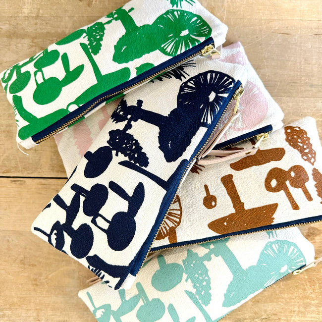 Mushrooms Pencil Pouch: Royal