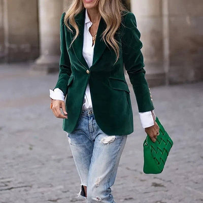 Slim Fit Blazer: BLUE / S