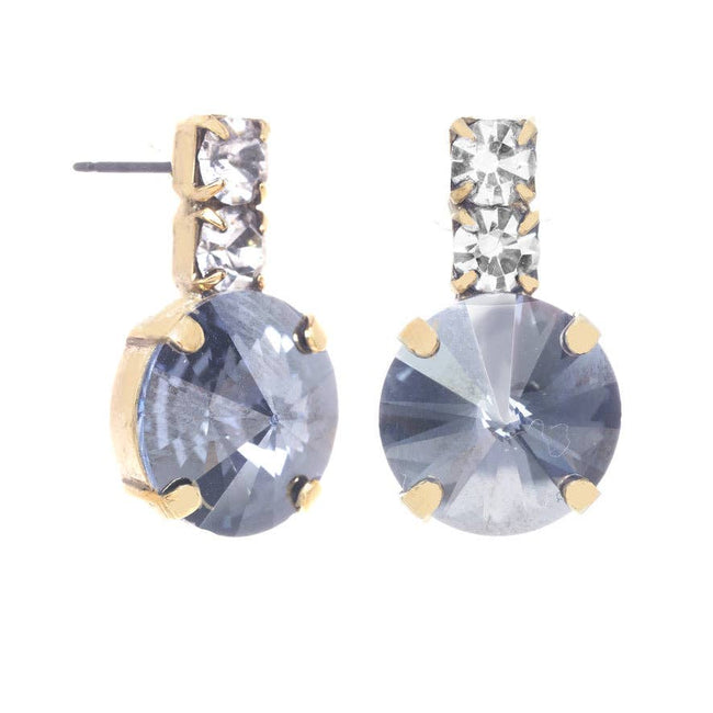 Dee Earrings in Antique Gold: Vitrail