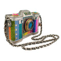 Life in Color Beaded Crossbody Camera Handbag