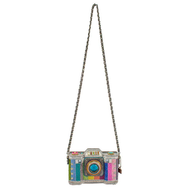 Life in Color Beaded Crossbody Camera Handbag