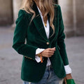 Slim Fit Blazer: BLUE / S