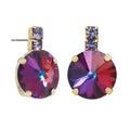 Dee Earrings in Antique Gold: Vitrail
