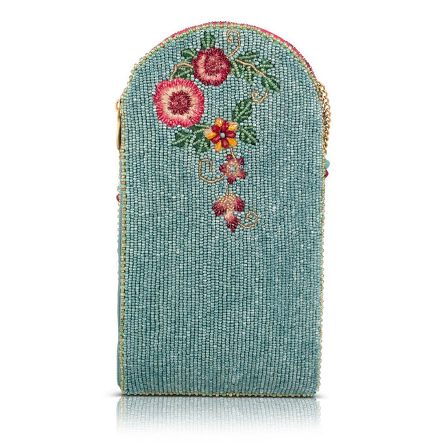 Full of Hot Air Balloon Beaded Crossbody Phone Bag