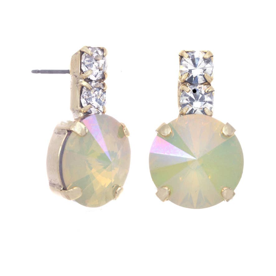 Dee Earrings in Antique Gold: Vitrail