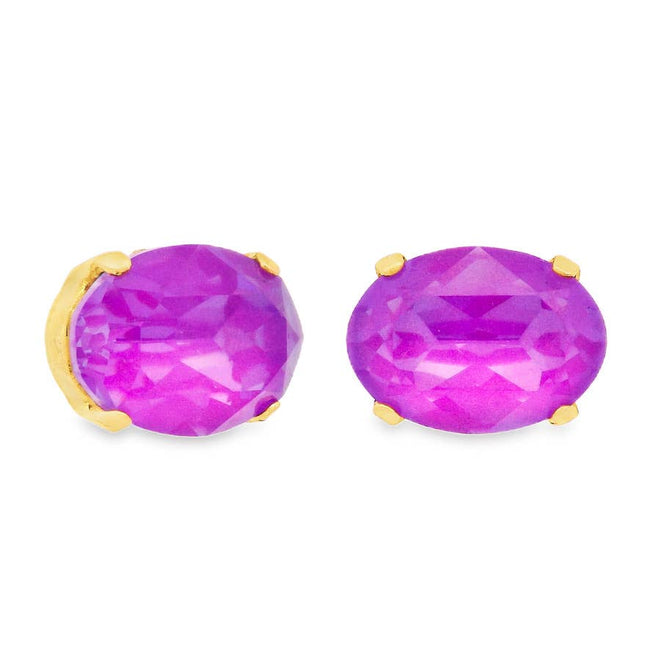 Iza Studs: Electric Violet Ignite