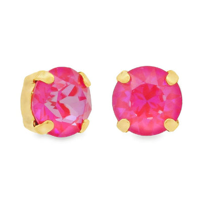 Oakland Studs in Fairy Dust: Ultra Fuchsia