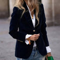Slim Fit Blazer: BLUE / S