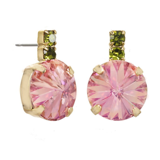 Dee Earrings in Antique Gold: Vitrail