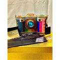 Mary Frances Life in Color Beaded Rainbow Camera Bag with Blue Jewel Lens NWT