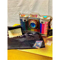 Mary Frances Life in Color Beaded Rainbow Camera Bag with Blue Jewel Lens NWT