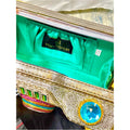 Mary Frances Life in Color Beaded Rainbow Camera Bag with Blue Jewel Lens NWT
